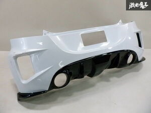 【希少!】 モンスタースポーツ ZC32S スイフトスポーツ リアバンパー リヤバンパー FRP パール白系 エアロ 即納 棚2F-G-5