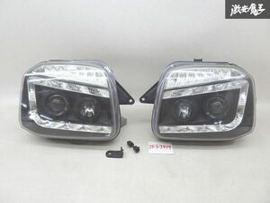 JUNYAN ジュンヤン スズキ JB23W ジムニー ハロゲン ヘッド ライト ランプ 左右セット LH-HU549 レンズ割れ無し LED点灯OK 要補修 棚10-2