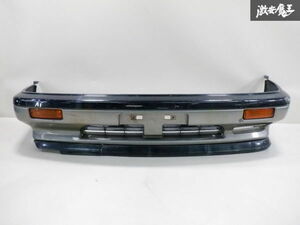  Nissan original GF31 UF31 F31 Leopard latter term front bumper 62022-F6200 navy blue meta× gray meta series turn signal / spoiler attaching immediate payment shelves 2F-F-1