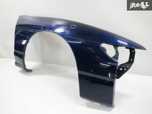 日産 純正 PS13 S13 シルビア SILVIA フロント フェンダー 右 右側 運転席側 紺メタ系 即納 棚2F-I-2