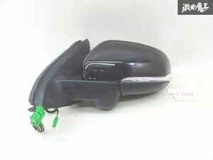 【動作点灯OK】 ボルボ 純正 FB系 V60 ドアミラー 左 左側 ハンドル位置不明 電動格納 カメラ ウインカー 16+2ピン 黒メタ系 即納 棚13-1