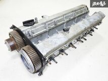 日産 純正 R33 スカイライン RB25DE NA 2.5 エンジン シリンダーヘッド カム カバー タペットカバー カムプーリー 棚G-2_画像1