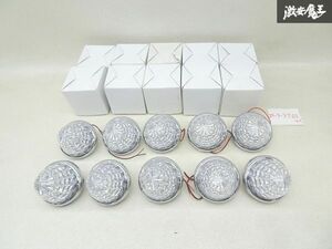 社外 トラック用 マーカー ランプ サイドマーカー 16連 LED 24V クリア プラスチック 標識 丸型 直径 約9cm 高さ 約8cm 10個 汎用 棚J-5