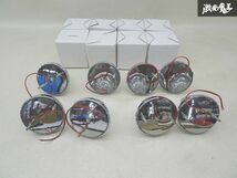 社外 トラック用 サイドマーカー ランプ マーカー 16連 LED 24V クリア プラスチック 標識 丸型 直径 約9cm 高さ 約8cm 16個 汎用 棚J-5_画像4