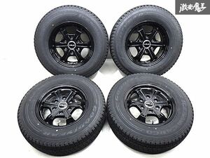 ●【美品!】 FLEX フレックス DELF 05 15インチ 6J +33 PCD139.7 GOODYEAR ICENAVI CARGO スタッドレス 195/80R15 22y ハイエース 棚T-6