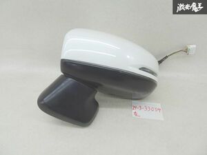 【動作OK】中古 良品 ホンダ 純正 GK3 GK4 GK5 フィット ドアミラー 左 左側 助手席側 ウインカー 白色 ホワイトパール系 7ピン 棚8-5