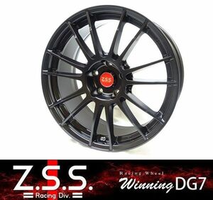 ☆Z.S.S. Winning-DG7 18インチ 8.5J +35 4本セット ブラック PCD114.3 5穴 インプレッサ GDB GRB GRF GVB GVF VAB STI WRX S4 ZSS