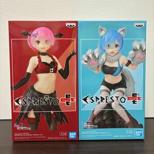 【新品未開封】Re:ゼロから始める異世界生活 リゼロ ESPRESTO est Monster motions レム ラム 2点