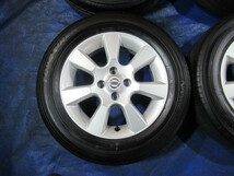 激安即決 ! 日産純正 15-5.5J 4H/100 ET40 + TOYO 185/65R15 2022年 中古4本！ウィングロード ティーダ ノート T008167_画像5