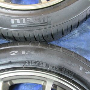 激安即決！CROSSSPEED 17-7J 5H/100 ET50 + 215/50R17 2021年 中古4本 ウィッシュ ヴォルツ インプレッサ エクシーガ レガシー B4 T008187の画像8