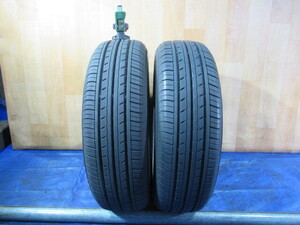 激安即決！エア漏れチェック済み！バリ溝 9分山！YOKOHAMA BluEarth-ES32 185/70R14 88S 2022/2023年製！中古2本セット！T008212