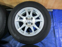 激安即決！Fang 14-5.5J 4H/100 ET45 + YOKOHAMA 185/70R14 2020年製 中古4本！カローラ フィルダー ノート シビック等！T008216_画像4