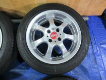 激安売切宣言！5555円～！深リム! RAYS sebring 15-6.5J 4H/100 ET38 + DUNLOP 185/55R15 中古4本！ フィット マーチ ｂB ヴィッツ T008210_画像4