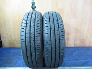 激安即決！エア漏れ点検済み！バリ溝9分山！DUNLOP ENASAVE EC204 185/70R14 88S 2023年製 中古2本セット！T008243