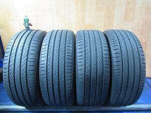 激安売切宣言！555円～！エア漏れ点検済み！極上バリ溝8～9分山！PIRELLI POWERGY 215/50R17 95W 2023年製！中古4本セット！T008276