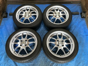 激安即決！タイヤ＋ホイール！ENKEI PF01 15-5J 4H/100 ET45 + 165/50R15 中古4本 ゼスト/モコ/ ワゴンR/パレット/ムーヴ等！HM000889