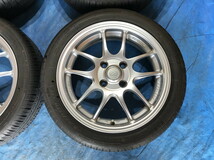 激安即決！タイヤ＋ホイール！ENKEI PF01 15-5J 4H/100 ET45 + 165/50R15 中古4本 ゼスト/モコ/ ワゴンR/パレット/ムーヴ等！HM000889_画像4