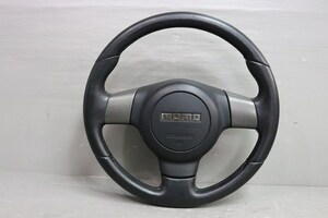 タント ターボ RS カスタム 前期 (L375S) モモステ MOMO ステアリングホイール ハンドル ホーンパット レザー モモ 45102-B2200 p036095