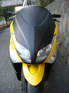 MOTO SERVICE MAC製 TMAX(SJ08J)用 KICKS Xrated フェイスコンバート ミラー穴無しタイプ　T-MAX