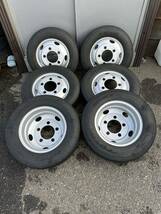 205/75R16 TOYO DELVEX M134 2023年製 6本セット TOPY製 116.5-8TC 5穴　ホイール付き　_画像1