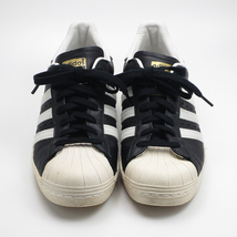 送料無料 正規品 本物保証 簡単クリーニング済み ADIDAS SUPERSTAR アディダス スーパースター ブラック／ホワイト US9 27cm_画像2