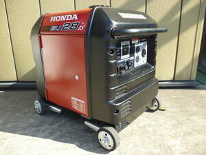 ホンダ インバーター発電機　セル作確認済み .Honda EU28is 100V アウトドア・非常電源.工事現場.イベント 中古再塗装品　使い方色々