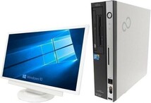 【サポート付き】【超大画面22型液晶セット】富士通D5290 新世代Core 2 Duo メモリ:4GB HDD:160GB Windows10 ワイヤレス キーボード 世界1_画像2