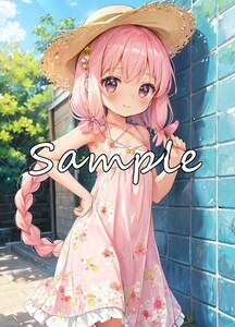 [1点限り A4 高画質 アート ポスター ラミネート付] セクシー アイドル 美女 美人 かわいい 女の子 制服 下着 イラスト アニメ 同人 BG053