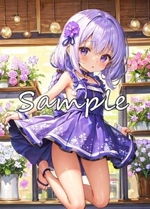 [1点限り A4 高画質 アート ポスター ラミネート付] セクシー アイドル 美女 美人 かわいい 女の子 制服 下着 イラスト アニメ 同人 BG079