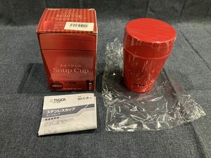 ③ TIGER タイガー まほうびんのSoup Cup スープカップ MCC-B038 RS トマト 380ml 保温効力 57度以上（6時間）さ