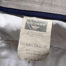 ＊7383 DOCKERS ドッカーズ　ツータック　チノパン　スラックス　w36_画像7