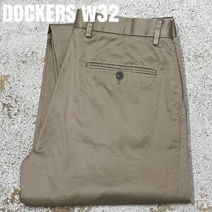 ＊7397 DOCKERS ドッカーズ　ツータック　チノパン　スラックス　w32