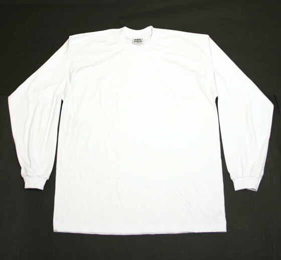 XL 白 PRO5 プロファイブ プレーン 無地 ロングTシャツ 長袖 ホワイト 大きいサイズ USサイズ アメージング 服 ビッグサイズ 大きい LL