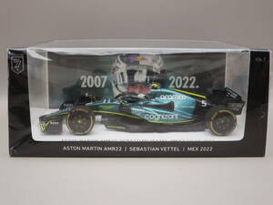 SEVEN COLLECTION特注 スパーク 1/43 アストンマーチン AMR22 メキシコGP 2022 S.ベッテル レッドブルヘルメット