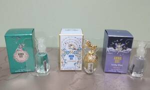 ★★『ANNA SUI』ウィッシュ・ファンタジア・ラッキーウィッシュ《5mlミニ香水３点☆未使用・保管品☆ ★★