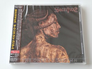 【未開封美品/見本盤】サクリファイス Sacrifice / The Ones I Condemn CD IUCP16071 2010年復活名盤,ボートラLIVE2曲追加,CANADIAN THRASH