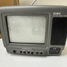 【動作品】昭和レトロ ORION 6CW2 オリオン 6型2電源カラーテレビ ポータブル ブラウン管_画像5