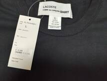 新品 23FW コムデギャルソンシャツ×ラコステ Wネームねじれ半袖Tシャツ(黒 L) COMME desGARCONS SHIRT×LACOSTE_画像8