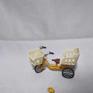 中古品◆シルバニアファミリー 家具【三人乗り自転車セット】◆元箱無の画像1