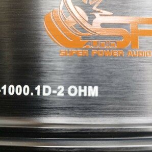 【送料無料】高音質【ハイパワー】SPAUDIO SP-1000.1D 2Ohm 1ch サブウーファー用 アンプ カーオーディオ ClassD ハイパワー モノアンプ の画像2