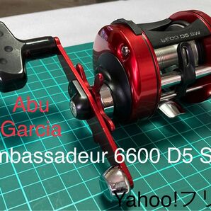 【機関好調】アブガルシア アンバサダー 6600 D5 SW メカニカル＋マグ同時設定スマートマグブレーキ搭載機 簡易メンテ済み◎