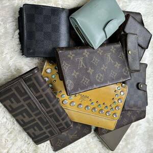 1円〜【財布の集い】LOUIS VUITTON ルイヴィトン　PRADA プラダ　CELINE セリーヌ　財布　コインケース　ダミエ　モノグラム　まとめ　16点