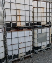 汚れ錆びアリ　1000L　水タンク　災害用　農業用　貯水タンク　＊ICI_画像2