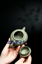 紫砂壷 茶壺 手作り 茶壷 茶入 煎茶道具 煎茶道具急須 常滑焼 茶器 茶道具 工芸品陶芸 容量：150ML_画像6