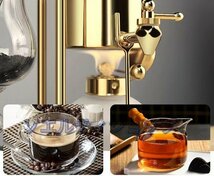 高品質★ベルギーコーヒーメーカー サイフォンコーヒーメーカー 横式 ロイヤルコーヒーメーカー ポット ステンレス製_画像6
