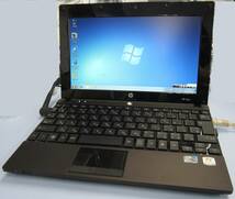 hp mini5103 windows7 stater モニター10.1インチ @1.66GHz 1GB-RAM 128GB-SSD 中古品 傷多くジャンク扱い_画像1