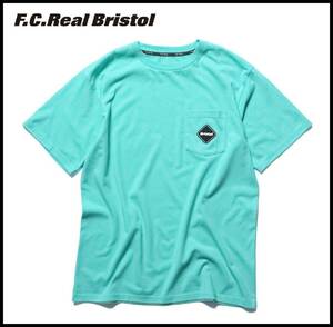 F.C.Real Bristol FCRB ブリストル 22SS VERTICAL LOGO POCKET TEE ロゴ プリント ワッペン ポケット Tシャツ カットソー M SOPHNET