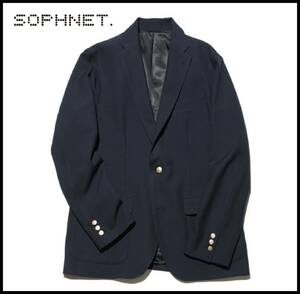 SOPHNET ソフネット 22SS 2BUTTON BLAZER 2B ストレッチ テーラード ジャケット ブレザー ブルゾン ネイビー 紺 M uniform experiment