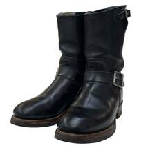 RED WING レッドウイング 1983年製 80's ヴィンテージ 最初期 PT83 2268 縦羽タグ レザー エンジニア ブーツ ブラック 黒 27cm PT99 PT91_画像4