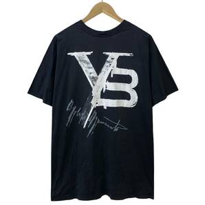 Y-3 ワイスリー YOHJI YAMAMOTO ヨウジヤマモト adidas アディダス 18SS ロゴ 手書き ペイント プリント ビッグ Tシャツ カットソー Mの画像3